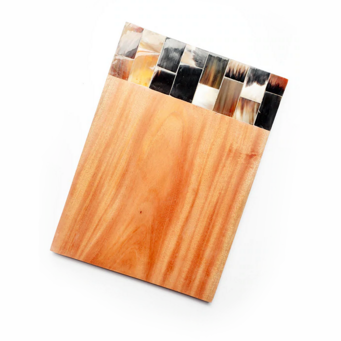 Hard Wood Inlaid Cross Cutting Board