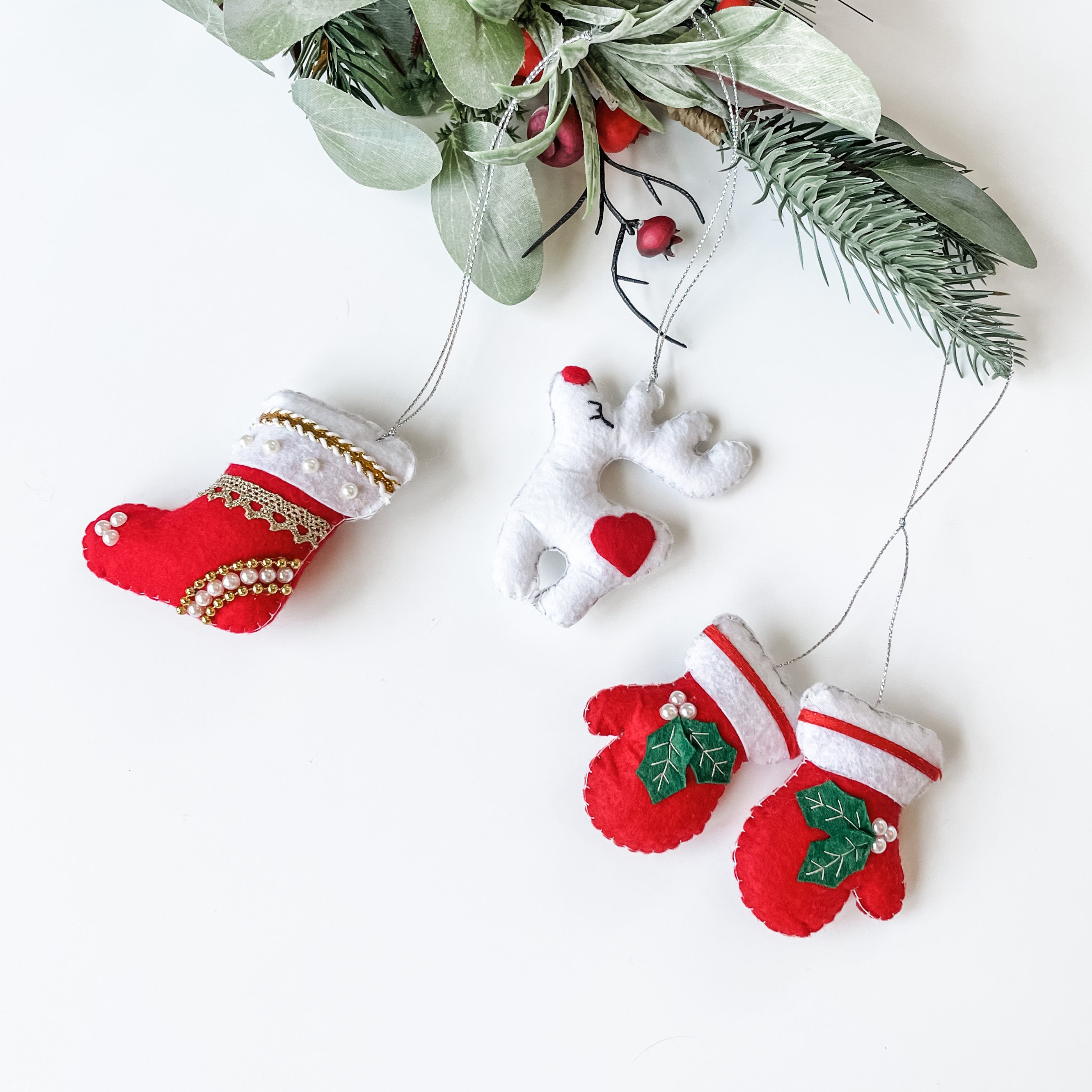 Mini Felt Christmas Stocking